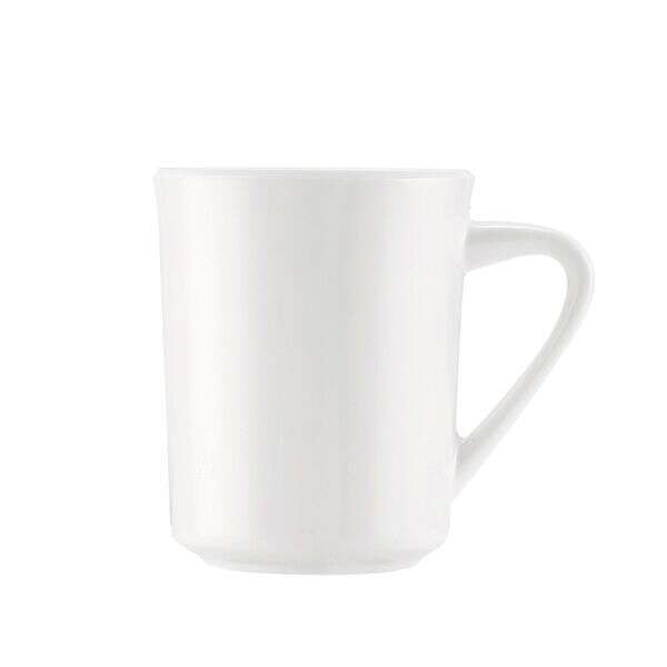 C.A.C. MLSI-8-P, 8 Oz 3-inch White Melamine Sierra Mug, DZ