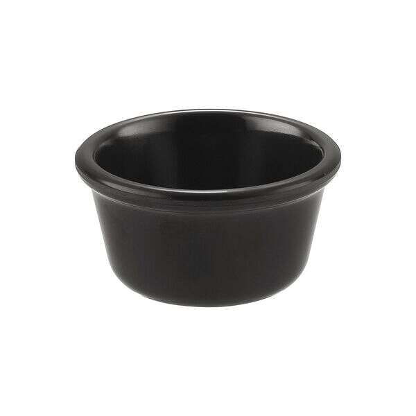 C.A.C. MRKF-4-BLK, 4 Oz 3.25-inch Black Melamine Ramekin, DZ