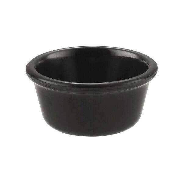 C.A.C. MRKF-6-BLK, 6 Oz 3.8-inch Black Melamine Ramekin, DZ