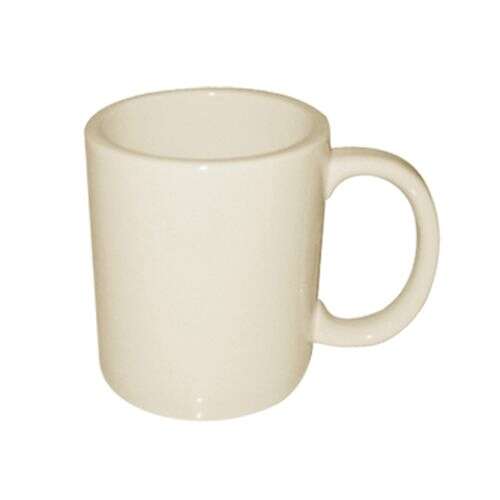 C.A.C. MUG-50-AW, 10 Oz 3.5-Inch Porcelain American White Mug, 3 DZ/CS