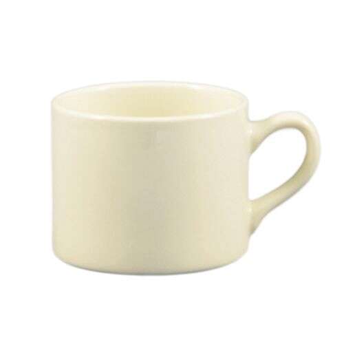 C.A.C. MUM-10, 10 Oz 3.5-Inch Porcelain American White Cylinder Mug, 3 DZ/CS