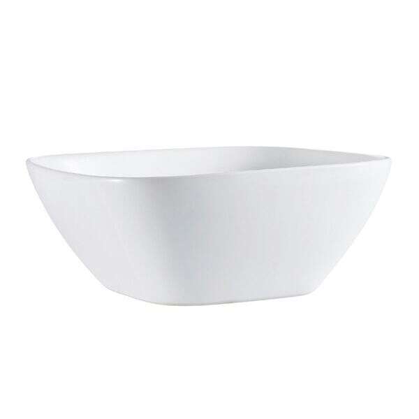 C.A.C. MX-SQ13, 4 Qt 13.5-Inch Porcelain Square Bowl, 3 PC/CS