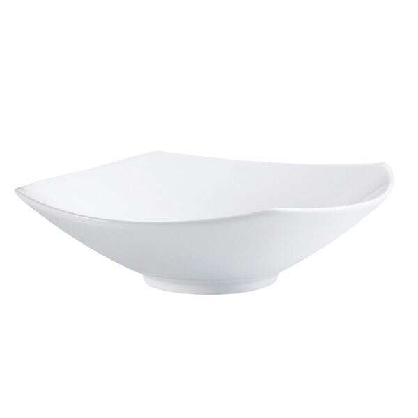 C.A.C. MX-W15, 1.25 Qt 15-Inch Porcelain Square Shallow Bowl, 8 PC/CS