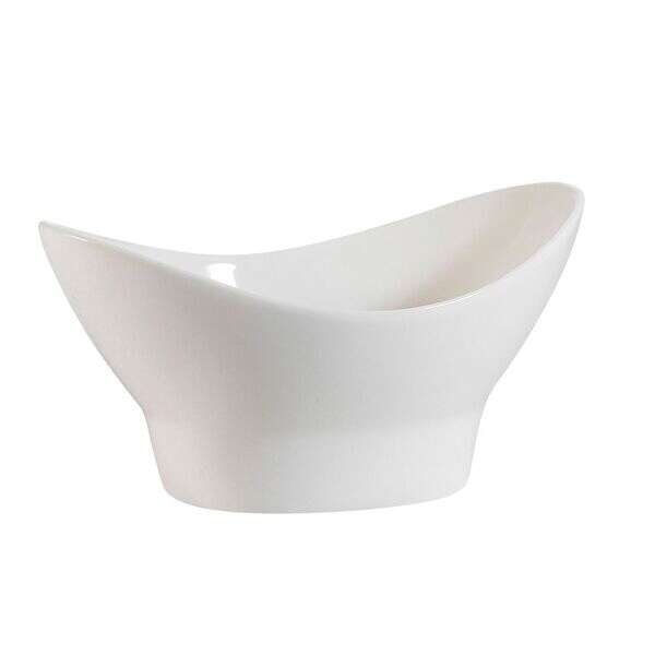 C.A.C. NGB-8, 16 Oz 8-Inch Porcelain Nugget Bowl with Foot, 3 DZ/CS