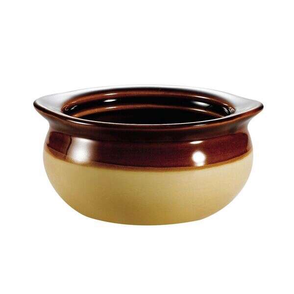C.A.C. OC-10-C, 10 Oz 4.62-Inch Stoneware Onion Soup Crock Dish, 2 DZ/CS