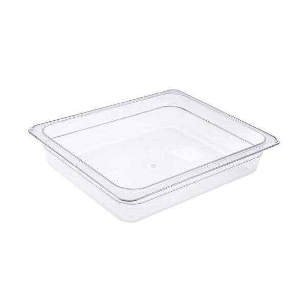 C.A.C. PCFP-H2, 2.5-inch Deep Half-Size Clear Polycarbonate Food Pan