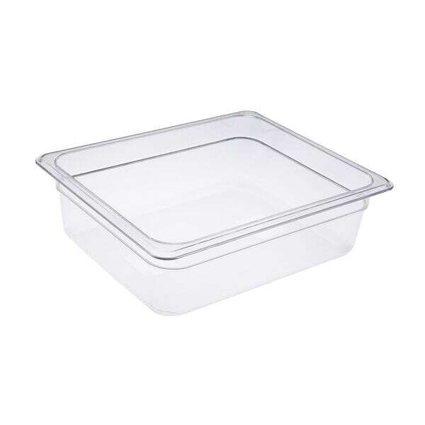 C.A.C. PCFP-H4, 4-inch Deep Half-Size Clear Polycarbonate Food Pan