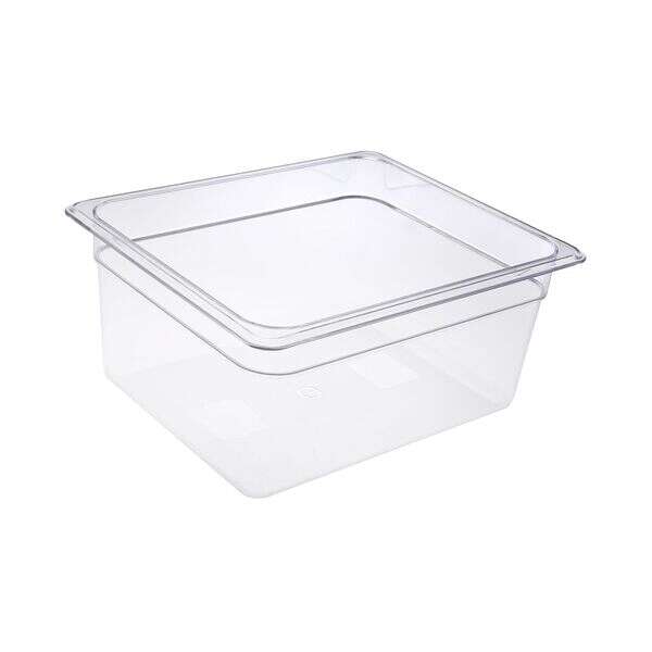 C.A.C. PCFP-H6, 6-inch Deep Half-Size Clear Polycarbonate Food Pan
