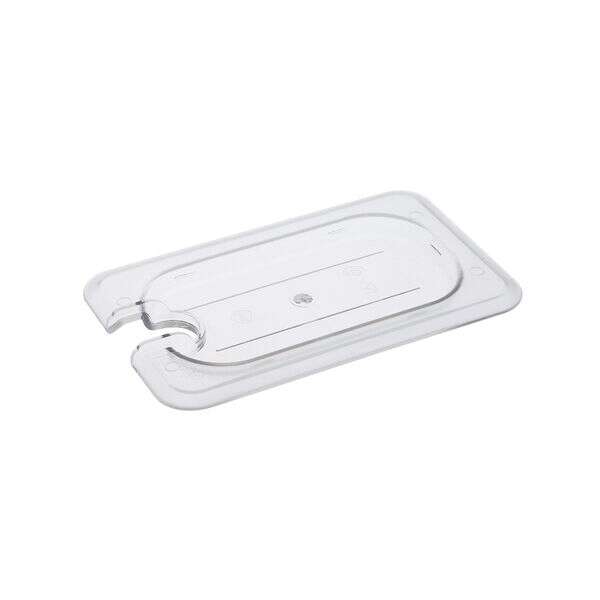C.A.C. PCSL-NC, 1/9 Size Notched Polycarbonate Food Pan Cover, EA