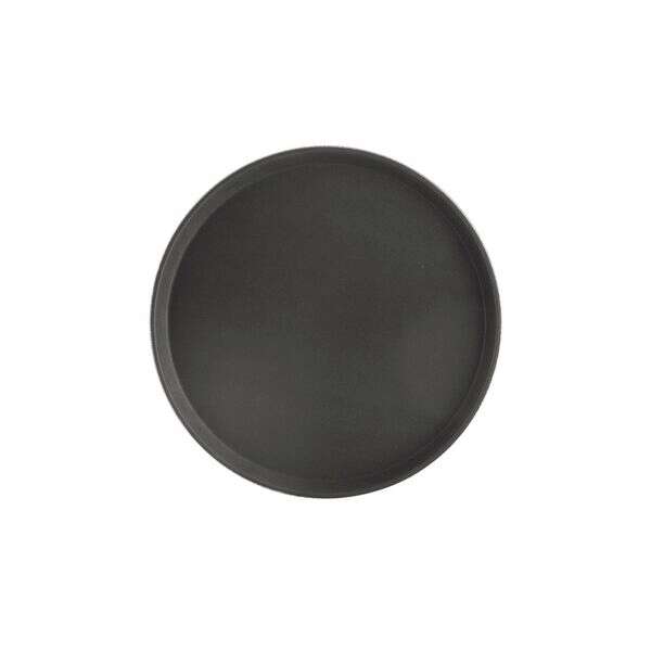 C.A.C. PDTR-14BK, 14-inch Super Plastic Black Round Serving Tray
