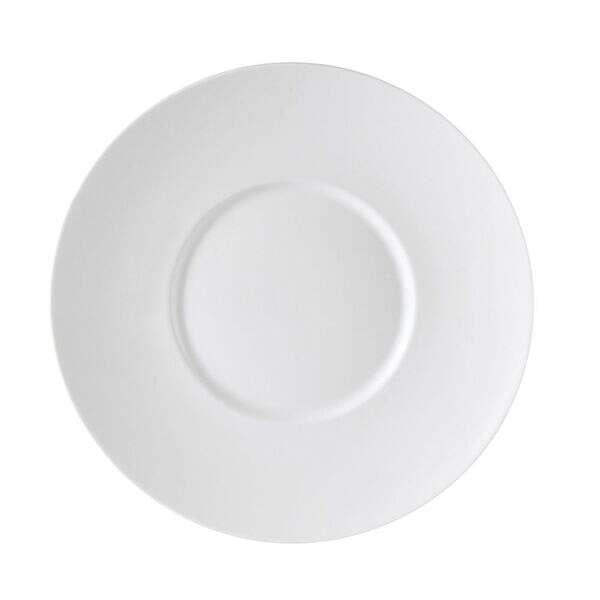 C.A.C. PS-20, 11-Inch Porcelain Wide Rim Flat Plate, DZ