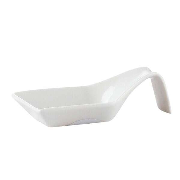 C.A.C. PTS-43, 1 Oz 4-Inch Porcelain Square Spoon, 12 DZ/CS