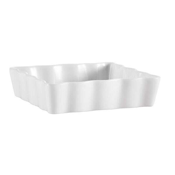 C.A.C. QCD-SQ6, 6-Inch Porcelain Square Quiche Dish, 3 DZ/CS