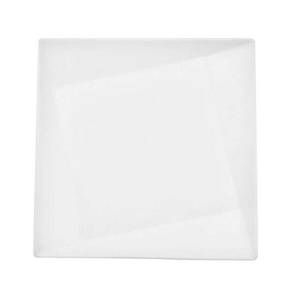 C.A.C. QZT-210, 10-Inch Porcelain Crystal Square Dinner Plate, DZ