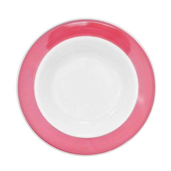 C.A.C. R-115-R, 24 Oz 11.37-Inch Stoneware Red Pasta Bowl, DZ