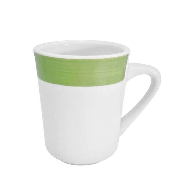 C.A.C. R-17-G, 8 Oz 3.12-Inch Stoneware Green Tierra Mug, 3 DZ/CS