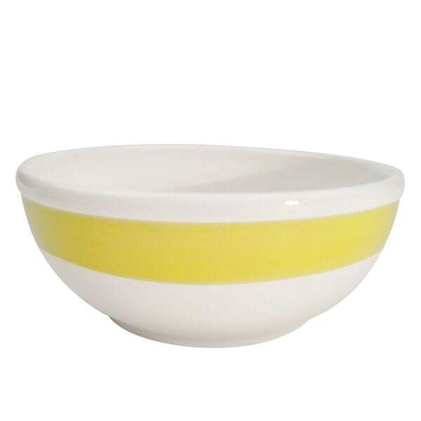 C.A.C. R-18-Y, 15 Oz 5.87-Inch Stoneware Yellow Nappie Bowl, 3 DZ/CS