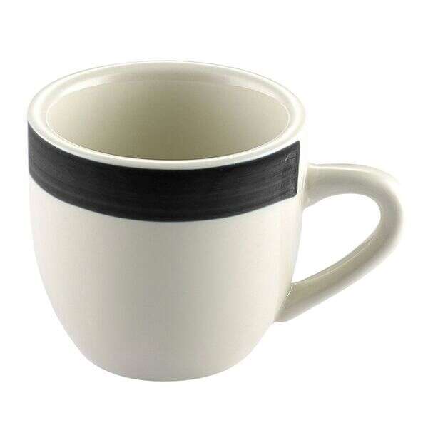 C.A.C. R-35-BLK, 3.5 Oz 2.5-Inch Stoneware Black A.D. Cup, 3 DZ/CS