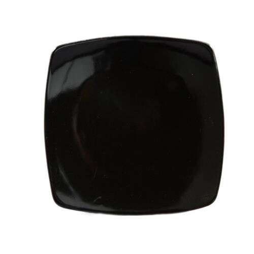 C.A.C. R-FS16-BLK, 10.5-Inch Stoneware Black Square Flat Plate, DZ