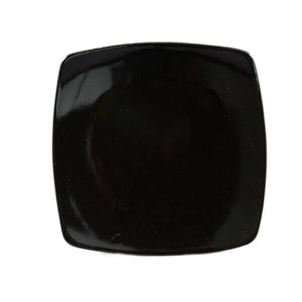 C.A.C. R-FS8-BLK, 8.87-Inch Stoneware Black Square Flat Plate, 2 DZ/CS