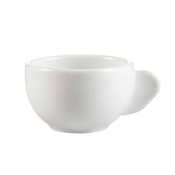 C.A.C. RCN-37B, 3 Oz 2.75-Inch Porcelain Cup with Ear Handle, 3 DZ/CS