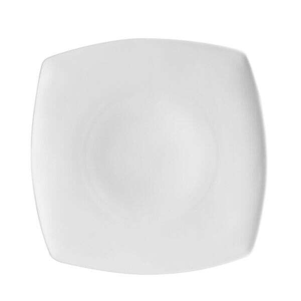 C.A.C. RCN-FS8, 8.87-Inch Porcelain Square Flat Plate, 2 DZ/CS