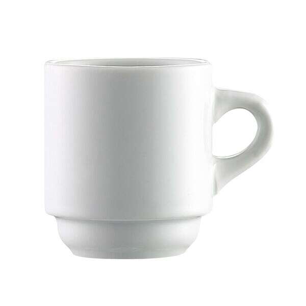 C.A.C. RCN-T35, 3.5 Oz 2.12-Inch Porcelain Stacking Cup, 3 DZ/CS