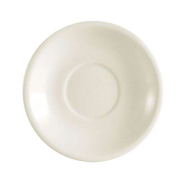 C.A.C. REC-2, 6-Inch Stoneware Saucer for REC-1, REC-1-S Cups, 3 DZ/CS