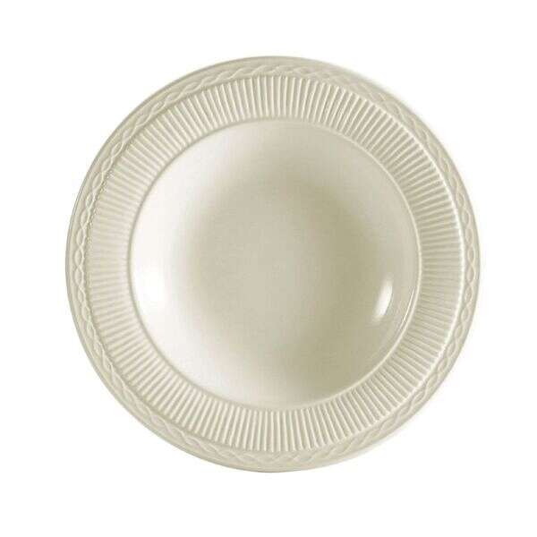 C.A.C. RID-3, 10.75 Oz 9.5-Inch Stoneware Rim Soup Plate, 2 DZ/CS