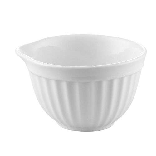 C.A.C. RKF-202, 2 Oz 2.75-Inch Porcelain Fluted Ramekin with Pour Spout, 4 DZ/CS