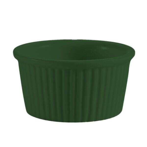 C.A.C. RKF-4-G, 4 Oz 3.12-Inch Stoneware Green Fluted Ramekin, 4 DZ/CS