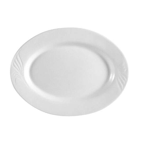 C.A.C. RSV-12, 10.5-Inch Porcelain Oval Platter, 2 DZ/CS