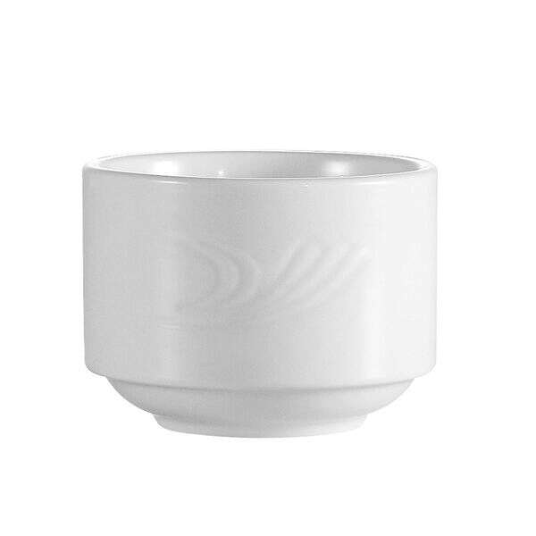 C.A.C. RSV-4, 7.5 Oz 3.37-Inch Porcelain Stacking Bouillon Cup, 3 DZ/CS