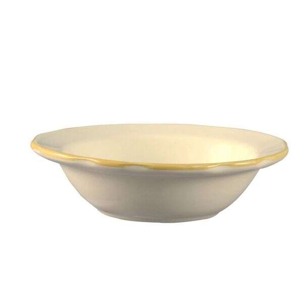 C.A.C. SC-10G, 11 Oz 6.75-Inch Stoneware Gold Band Grapefruit Dish, 3 DZ/CS