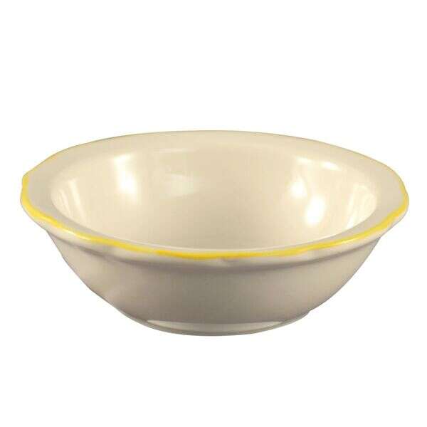 C.A.C. SC-11G, 5 Oz 4.75-Inch Stoneware Gold Band Fruit Dish, 3 DZ/CS