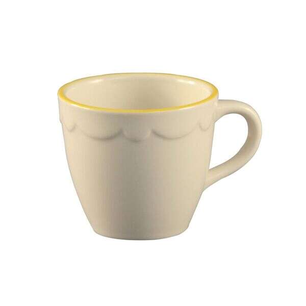 C.A.C. SC-35G, 3.5 Oz 2.5-Inch Stoneware Gold Band A.D. Cup, 3 DZ/CS