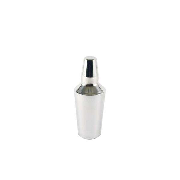 C.A.C. SCSK-10, 10 Oz Stainless Steel Cobbler Cocktail Shaker, 3-Piece Set