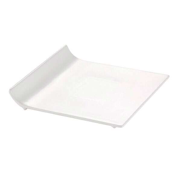 C.A.C. SF-P16, 10-Inch Porcelain Square Flat Plate, DZ
