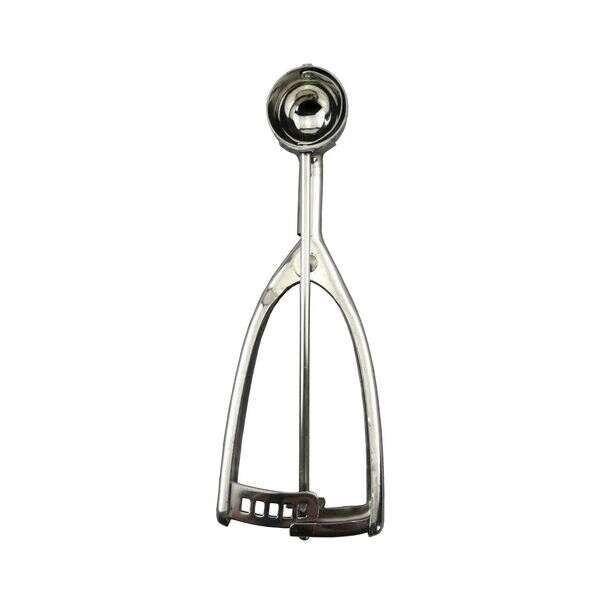 C.A.C. SICD-100S, 0.38 Oz Stainless Steel Squeeze Handle Disher