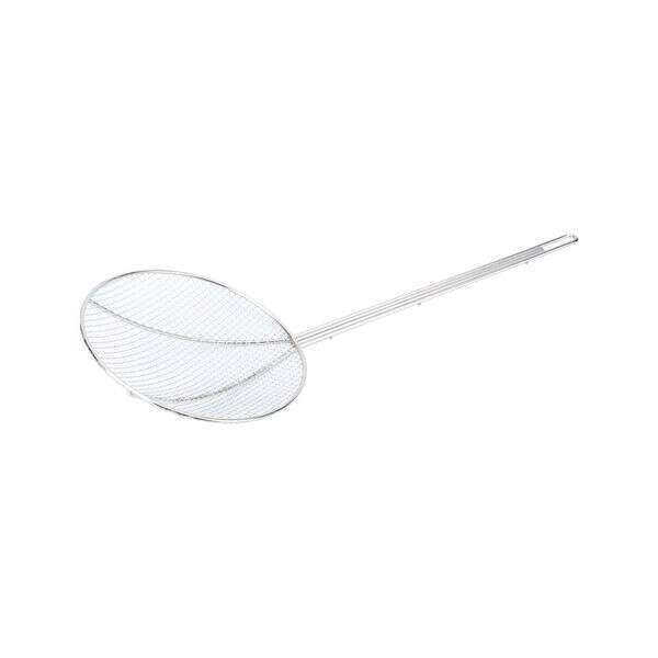 C.A.C. SKWR-8, 8-inch Nickel-Plated Metal Round Spiral Wire Skimmer