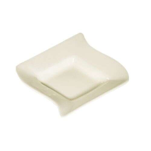 C.A.C. SOH-10, 10 Oz 6.5-Inch Stoneware Square Grapefruit Dish, 3 DZ/CS