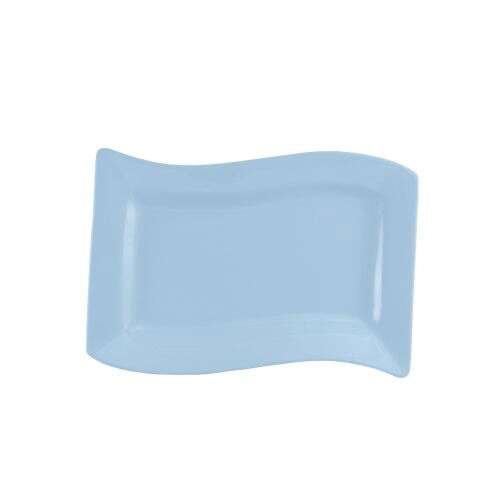C.A.C. SOH-51-LBU, 15.5-Inch Stoneware Light Blue Rectangular Platter, DZ