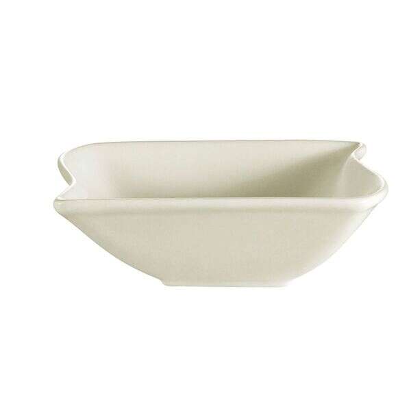 C.A.C. SOH-74, 8 Oz 4.5-Inch Stoneware Square Soup/Salad Bowl, 3 DZ/CS