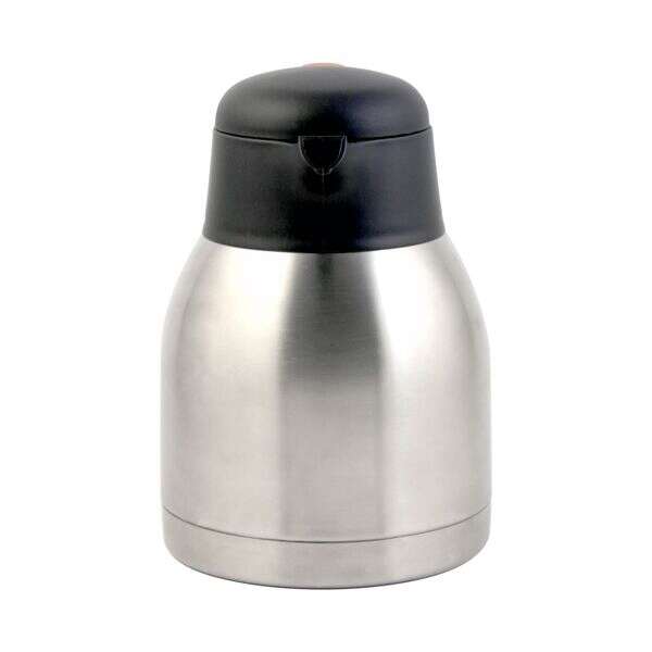 C.A.C. SSCF-12, 40 Oz Stainless Steel Lined Thumb Lever Carafe