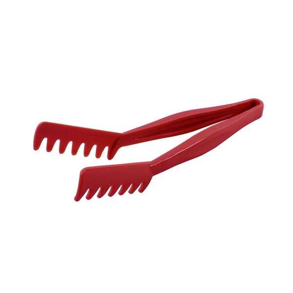 C.A.C. STKU-11R, 11-inch Plastic Red Spaghetti Tong