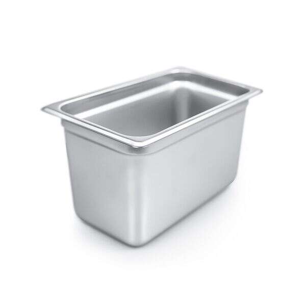 C.A.C. STPQ-23-6, 6-inch Stainless Steel 1/4 Size 23 Gauge Anti-Jam Steam Table Pan