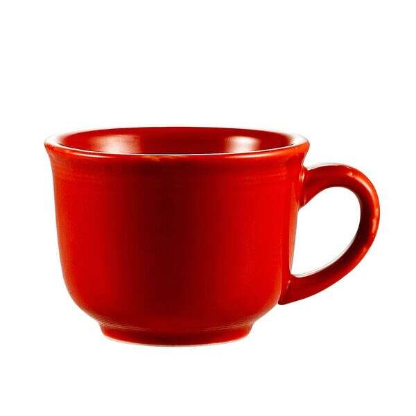 C.A.C. TG-1-R, 7.5 Oz 3.5-Inch Porcelain Red Tall Cup, 3 DZ/CS