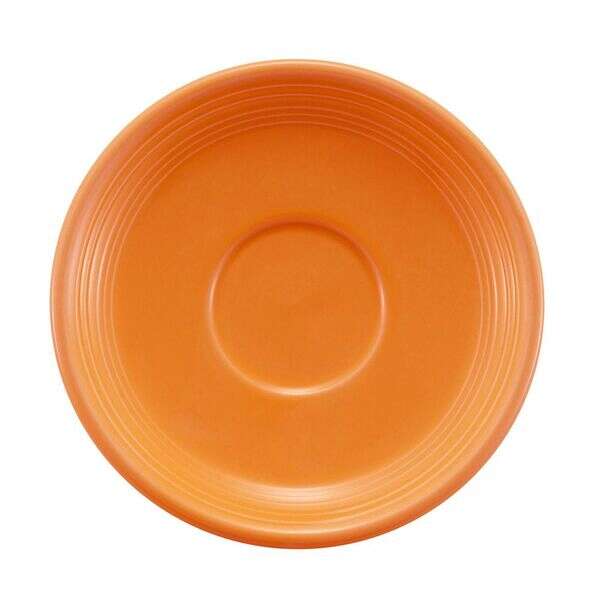 C.A.C. TG-2-TNG, 6-Inch Porcelain Tangerine Saucer for TG-1-TNG Cup, 3 DZ/CS
