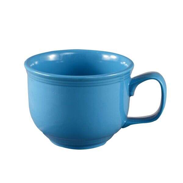 C.A.C. TG-318-PCK, 18 Oz 4.62-Inch Porcelain Peacock Jumbo Cup, 2 DZ/CS