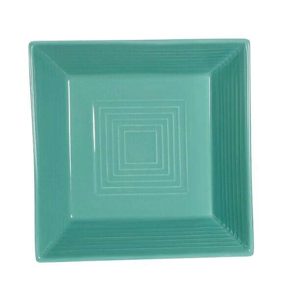 C.A.C. TG-B6-G, 15 Oz 6-Inch Porcelain Green Square Bowl, 2 DZ/CS
